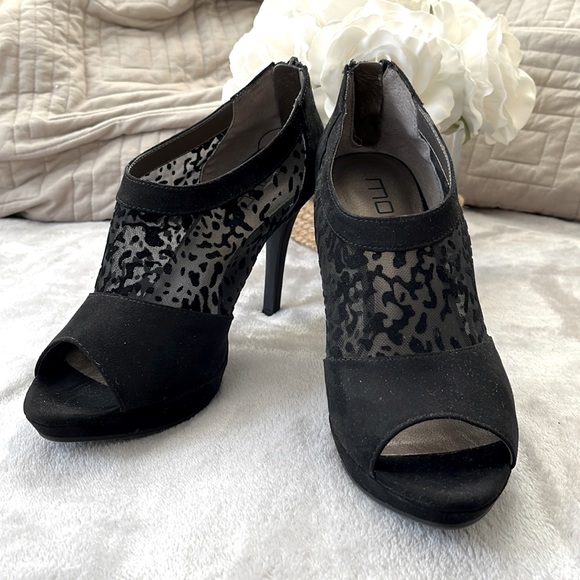 MODA black open toed heel 8 - Picture 2 of 11